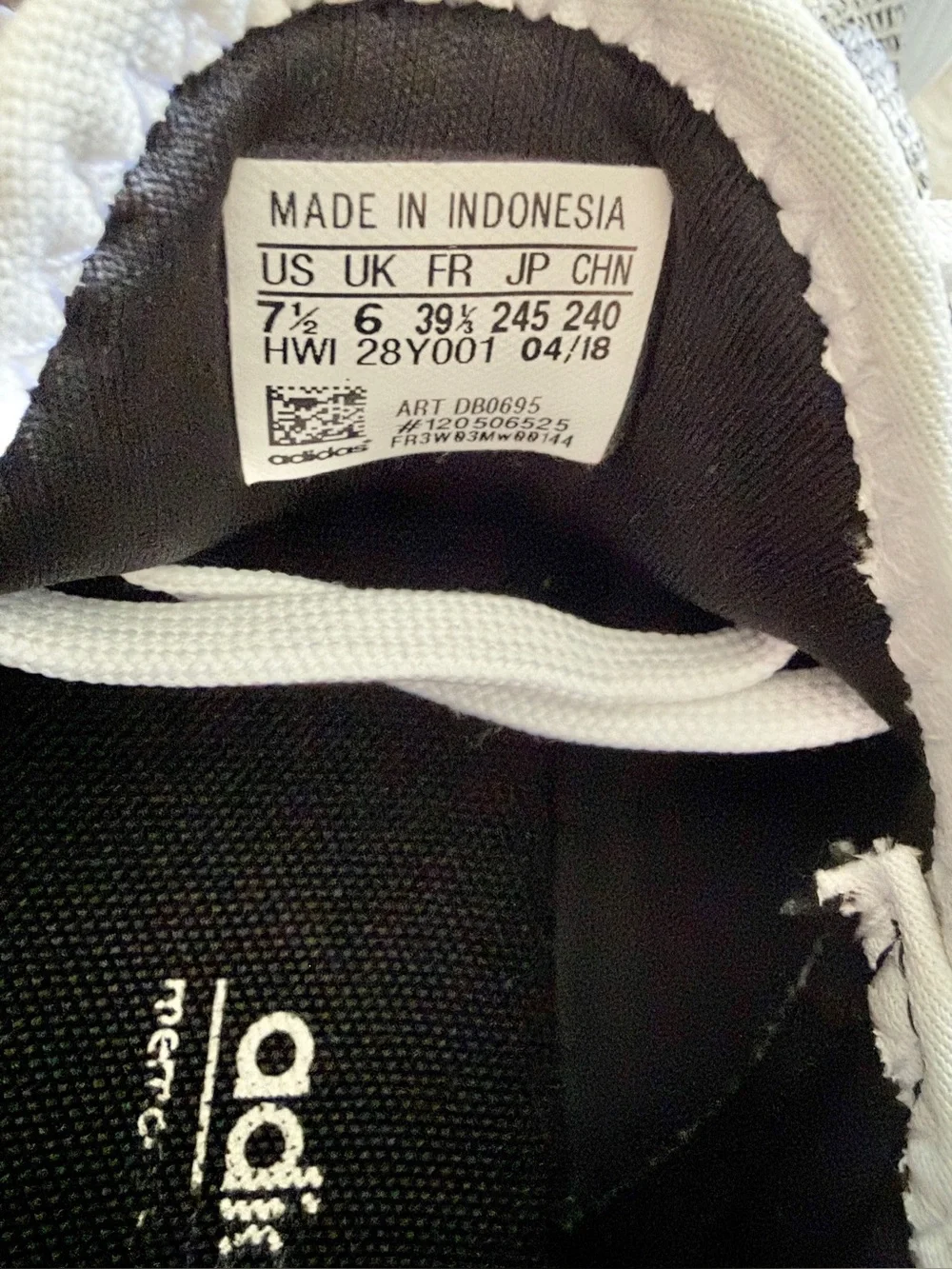 Adidas Cloudfoam Pure Sneakers Gray White Size 7.5